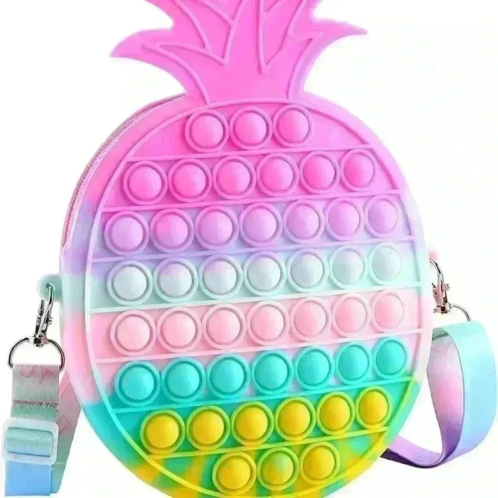 Pop It Pineapple Shoulder Purse